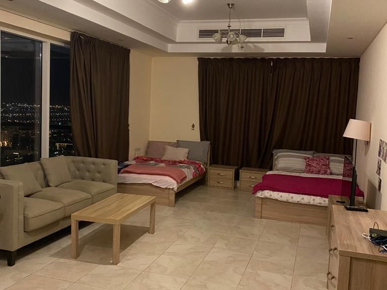 Big Furnished Private Room With Attached Bathroom Available For Rent In Escape Tower Business Bay AED 4500 Per Month